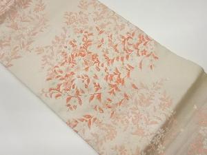 草花模様織出し名古屋帯